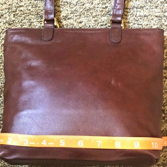 SAS MADE IN U.S.A CLASSIC VINTAGE LEATHER BROWN WOMEN BAG - Picture 10 of 10